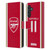 Arsenal FC 2023/24 Players Home Kit Gabriel Leather Book Wallet Case Cover For Samsung Galaxy M55 5G