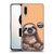 Animal Club International Faces Sloth Soft Gel Case for Samsung Galaxy A90 5G (2019)