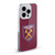 West Ham United FC Crest Full Colour Soft Gel Case for Apple iPhone 16 Pro