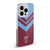 West Ham United FC Crest Graphics Arrowhead Lines Soft Gel Case for Apple iPhone 16 Pro Max