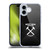 West Ham United FC Hammer Marque Kit Black & White Gradient Soft Gel Case for Apple iPhone 16