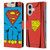 Superman DC Comics Logos Classic Costume Leather Book Wallet Case Cover For Apple iPhone 16