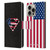 Superman DC Comics Logos U.S. Flag 2 Leather Book Wallet Case Cover For Apple iPhone 16 Pro