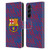 FC Barcelona Crest Patterns Glitch Leather Book Wallet Case Cover For Samsung Galaxy A55 5G