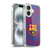FC Barcelona Crest Patterns Glitch Soft Gel Case for Apple iPhone 16 & MagSafe