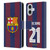 FC Barcelona 2023/24 Players Home Kit Frenkie de Jong Leather Book Wallet Case Cover For Apple iPhone 16