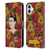 Frida Kahlo Red Florals Portrait Pattern Leather Book Wallet Case Cover For Apple iPhone 16 Plus