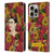 Frida Kahlo Red Florals Portrait Pattern Leather Book Wallet Case Cover For Apple iPhone 16 Pro