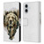 Riza Peker Animals Bear Leather Book Wallet Case Cover For Apple iPhone 16
