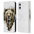 Riza Peker Animals Bear Leather Book Wallet Case Cover For Apple iPhone 16 Plus