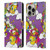 Looney Tunes Patterns Tweety Purple Leather Book Wallet Case Cover For Apple iPhone 16 Pro