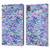Micklyn Le Feuvre Marble Patterns Mosaic In Amethyst And Lapis Lazuli Leather Book Wallet Case Cover For Apple iPad Pro 11 M4 2024