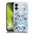 Micklyn Le Feuvre Patterns 2 Indigo Blue Art Nouveau With Peach Flowers Soft Gel Case for Apple iPhone 16