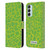 P.D. Moreno Patterns Lime Green Leather Book Wallet Case Cover For Samsung Galaxy M15/F15 5G