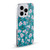 Ninola Floral Patterns Little Dark Turquoise Soft Gel Case for Apple iPhone 16 Pro