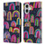 Ninola Summer Patterns Rainbows Navy Leather Book Wallet Case Cover For Apple iPhone 16
