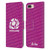 Scotland Rugby Graphics Logo Purple Leather Book Wallet Case Cover For Apple iPhone 7 Plus / iPhone 8 Plus