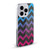 PLdesign Geometric Patterns Blue Pink Ombre Vintage Soft Gel Case for Apple iPhone 16 Plus & MagSafe