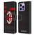 AC Milan 2017/18 Crest Kit Third Leather Book Wallet Case Cover For Apple iPhone 14 Pro Max