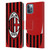 AC Milan 2024/25 Crest Kit Home Leather Book Wallet Case Cover For Apple iPhone 12 / iPhone 12 Pro