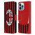 AC Milan 2024/25 Crest Kit Home Leather Book Wallet Case Cover For Apple iPhone 13 Pro Max