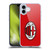 AC Milan Crest Full Colour Red Soft Gel Case for Apple iPhone 16 Plus