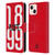 AC Milan Graphics Est. 1899 Leather Book Wallet Case Cover For Apple iPhone 13