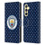 Manchester City Man City FC Patterns Dark Blue Leather Book Wallet Case Cover For Samsung Galaxy S23 FE 5G