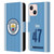 Manchester City Man City FC 2023/24 Players Home Kit Phil Foden Leather Book Wallet Case Cover For Apple iPhone 13 Mini