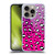 Grace Illustration Animal Prints Pink Leopard Soft Gel Case for Apple iPhone 16 Pro