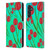 Grace Illustration Lovely Floral Red Tulips Leather Book Wallet Case Cover For Samsung Galaxy M55 5G
