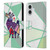 Grace Illustration Llama Cubist Leather Book Wallet Case Cover For Apple iPhone 16