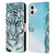 Aimee Stewart Animals White Tiger Leather Book Wallet Case Cover For Apple iPhone 16 Plus