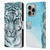 Aimee Stewart Animals White Tiger Leather Book Wallet Case Cover For Apple iPhone 16 Pro