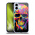 LebensArt Mix Art Rainbow Skull Soft Gel Case for Apple iPhone 16 Plus