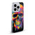 LebensArt Mix Art Rainbow Skull Soft Gel Case for Apple iPhone 16 Plus