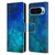 LebensArt Textures Blue Malachit Leather Book Wallet Case Cover For Google Pixel 9 / Pixel 9 Pro