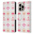 Cat Coquillette Linear Pink Evil Eyes Leather Book Wallet Case Cover For Apple iPhone 16 Pro