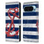 Paul Brent Nautical Westerly Anchor Red Leather Book Wallet Case Cover For Google Pixel 9 / Pixel 9 Pro