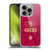 NFL San Francisco 49ers Graphics Coloured Marble Soft Gel Case for Apple iPhone 16 Pro