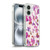 Anis Illustration Mix Pattern Soft Feminine Pink Flowers Soft Gel Case for Apple iPhone 16 Plus & MagSafe