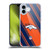 NFL Denver Broncos Artwork Stripes Soft Gel Case for Apple iPhone 16 Plus