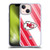 NFL Kansas City Chiefs Artwork Stripes Soft Gel Case for Apple iPhone 13 Mini