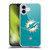 NFL Miami Dolphins Logo Plain Soft Gel Case for Apple iPhone 16 Plus