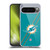 NFL Miami Dolphins Logo Stripes Soft Gel Case for Google Pixel 9 Pro XL