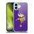 NFL Minnesota Vikings Logo Plain Soft Gel Case for Apple iPhone 16 Plus