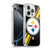 NFL Pittsburgh Steelers Logo Stripes Soft Gel Case for Apple iPhone 16 Pro