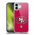 NFL San Francisco 49Ers Logo Plain Soft Gel Case for Apple iPhone 16 Plus