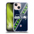 NFL Seattle Seahawks Logo Stripes Soft Gel Case for Apple iPhone 13 Mini