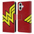 Wonder Woman DC Comics Logos Oversized Leather Book Wallet Case Cover For Apple iPhone 16
